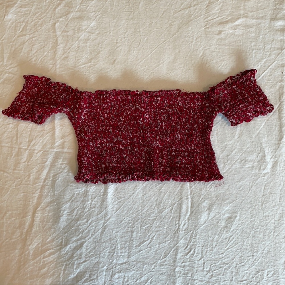 Zaful cropped, no shoulder top